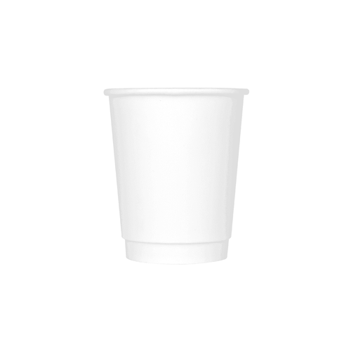 Karat® Hot Cup 8 OZ Double Wall Poly-Coated Paper White Insulated 500/Case