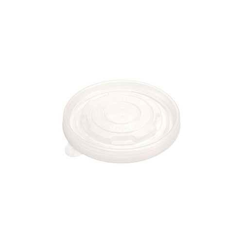 Lid Flat PP White For Cup Straw Slot 1000/Case