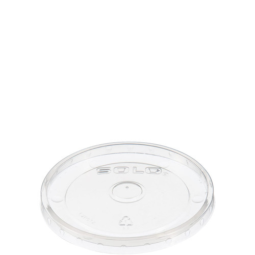 Solo® Lid 4.281X0.355 IN PP Clear For 12 OZ Paper Container Vented 100 Count/Pack 10 Packs/Case 1000 Count/Case