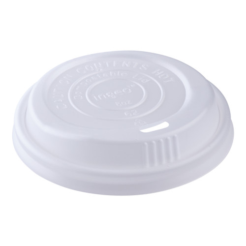 Karat Earth Lid Dome 80MM PLA For 8 OZ Hot Cup Sip Through 1000/Case