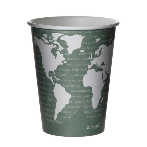 World Art Hot Cup 12 OZ Paper PLA Multicolor 1000/Case