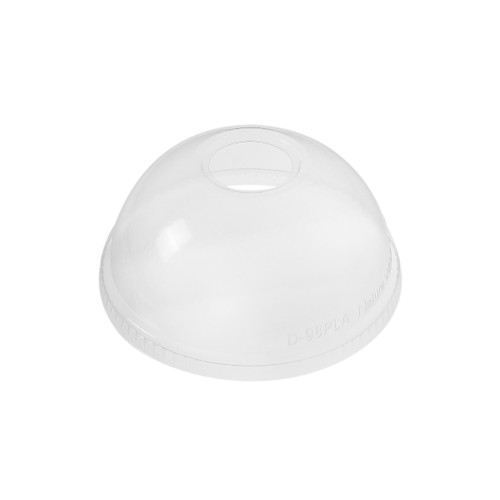 Karat Earth Lid Dome White For 12-24 FLOZ Cold PLA Cold Cup 1000/Case