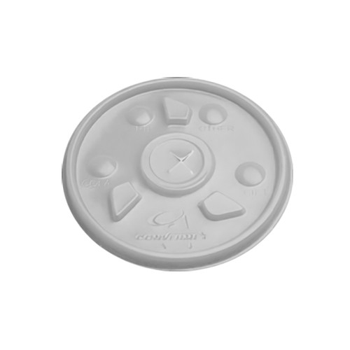Lid Plastic Translucent For 12-16-20-24 OZ Cup With Hole 1000/Case