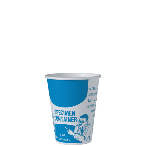 Solo® Cold Cup Medical 8 OZ SSP Multicolor Specimen Stock Print 50 Count/Pack 20 Packs/Case 1000 Count/Case