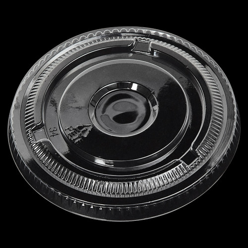 Victoria Bay Lid Flat 98MM PET For 12-24 OZ Cold Cup No Hole 50 Count/Pack 20 Packs/Case 1000 Count/Case