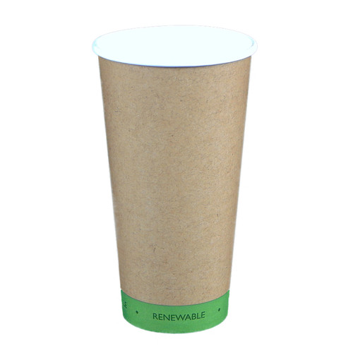 Victoria Bay Hot Cup 20 OZ Paper PLA Kraft Green Single Wall 1000/Case