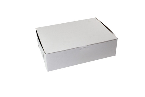 Bakery Box 14X10X4 IN Paperboard White Corner Lock 1-Piece 100/Case