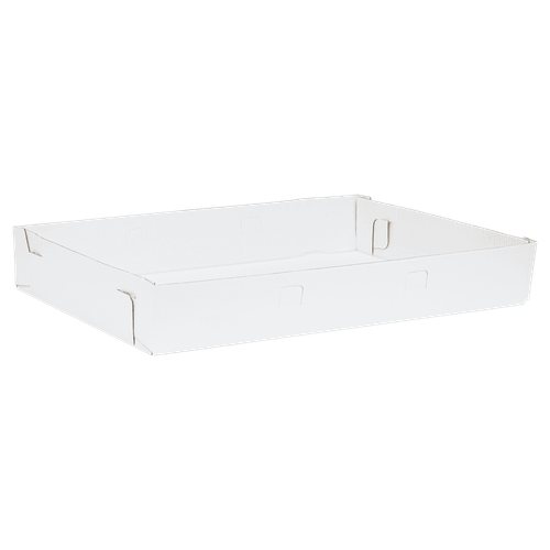 Full Sheet Cake Box Bottom 26X18X4 IN Corrugated Paperboard White 50/Case