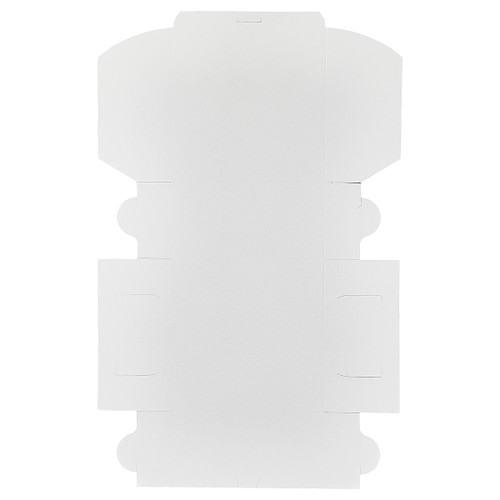 Easy Lock Cake Box 10X10X5 IN SUS Paperboard CRB White Square Lock Corner 1-Piece 100/Bundle