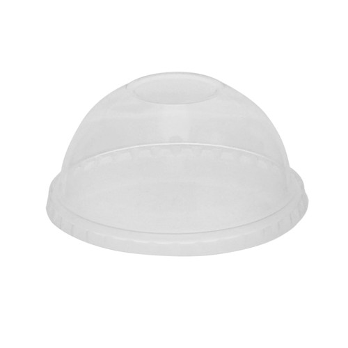 EarthChoice® Lid PLA Clear For 9 OZ A-Size Cup With Hole 900/Case