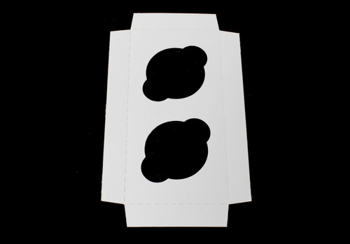 Cupcake Insert 7.9375X3.9375X0.875 IN 2 Compartment Cardboard White Kraft 100/Bundle