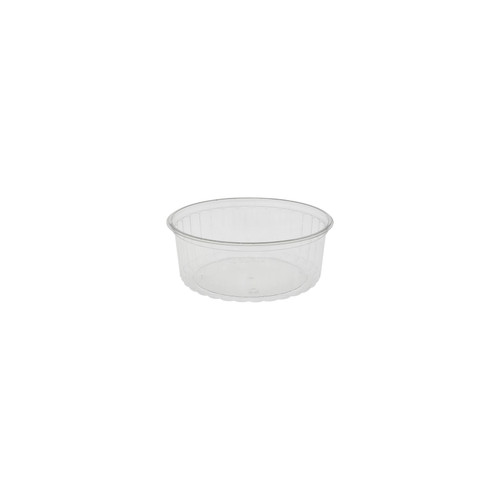 Mini Cream Pie Container 32 OZ 6.83X2.61 IN PET Clear Round Fluted 300/Case