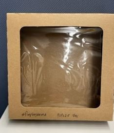 Pie Box 9X9X2.25 IN Kraft With Window 100/Case