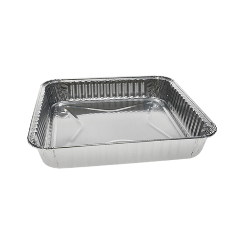 Cake Pan 32.2 OZ 8X8 IN Aluminum Silver Square Full Curl 300/Case