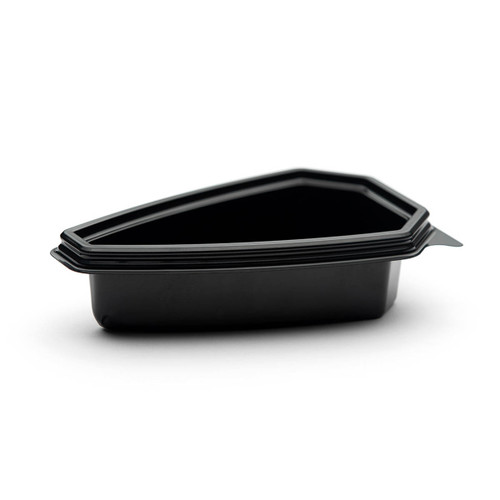 The BOTTLEBOX ® Pie Slice Pie Wedge 6.25X3.95X1.6 IN PET Black Triangle 300/Case