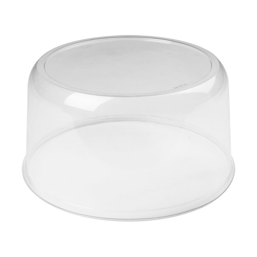 Lid High Dome 9.75X5 IN 1 Compartment PET Clear Round For Cake Bakery Container Smooth Unhinged 100/Case