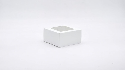 Donut Box 6X6X3 IN SBS Paperboard White With Window 200/Case