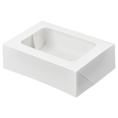 Victoria Bay Cake Box 8X5.75X2.5 IN White With Window 200/Case