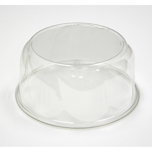 Lid High Dome 9X4.75 IN 1 Compartment PET Clear Round For Cake Pie Bakery Container Swirl Unhinged 80/Case