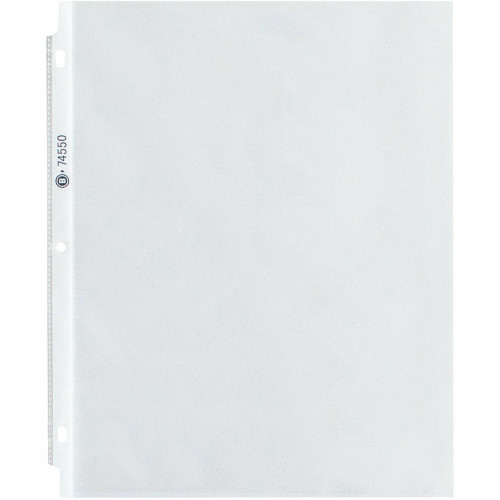 Sheet Protector Clear PP 3.3MIL Heavyweight For 8.5 IN x 11 IN Sheet 3-Hole Top-Loading 100 Count/Box