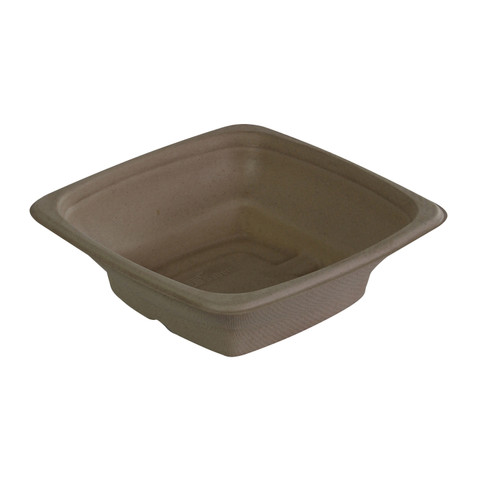 Bowl 24 OZ Pulp Fiber Natural Square 300/Case