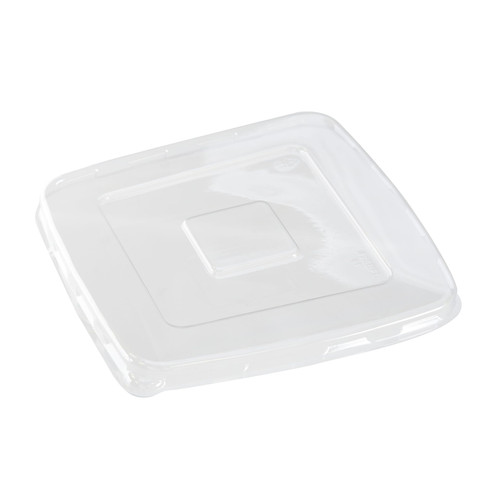 Lid Flat 7 IN PET Square For Bowl 300/Case