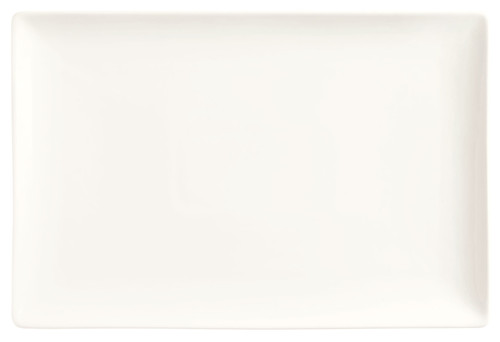 Slate Coupe Plate 12.25X8 IN Porcelain Rectangle 12/Case