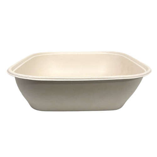 Bowl 240 OZ Pulp Fiber Kraft Square Unlaminated 25/Case