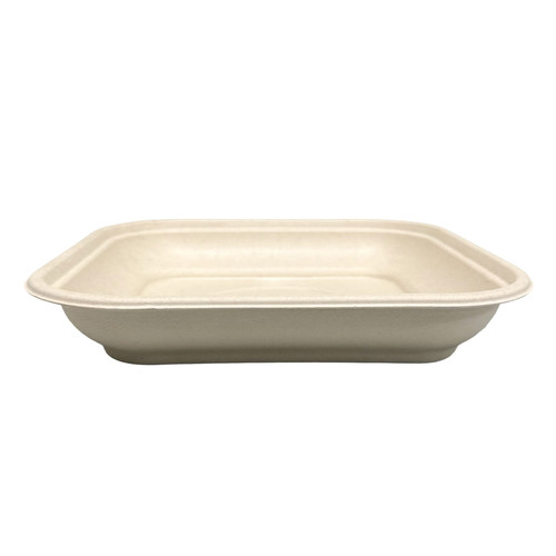 Bowl 80 OZ Pulp Fiber Kraft Square Unlaminated 50/Case