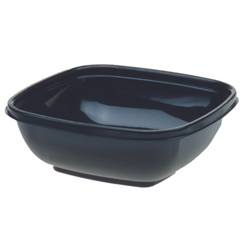 Catering Bowl 32 OZ PET Black Square 300/Case