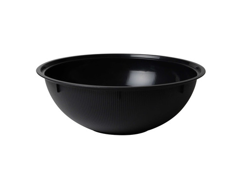 Bowl 128 OZ Black Ribbed 24/Case