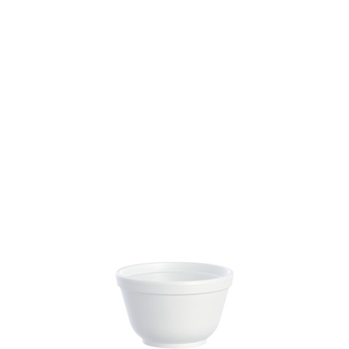 Dart® J Cup® Bowl 6 OZ EPS White Round Insulated 50 Count/Pack 20 Packs/Case 1000 Count/Case