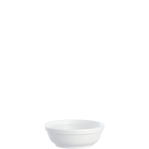Dart® J Cup® Bowl 6 OZ EPS White Round Insulated 50 Count/Pack 20 Packs/Case 1000 Count/Case
