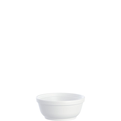 Dart® J Cup® Bowl 8 OZ EPS White Round Insulated 50 Count/Pack 20 Packs/Case 1000 Count/Case