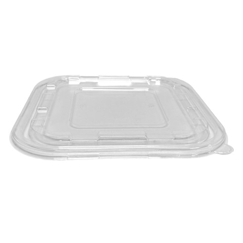 Lid 11 IN PET Clear Square For 80 OZ Bowl 50/Case
