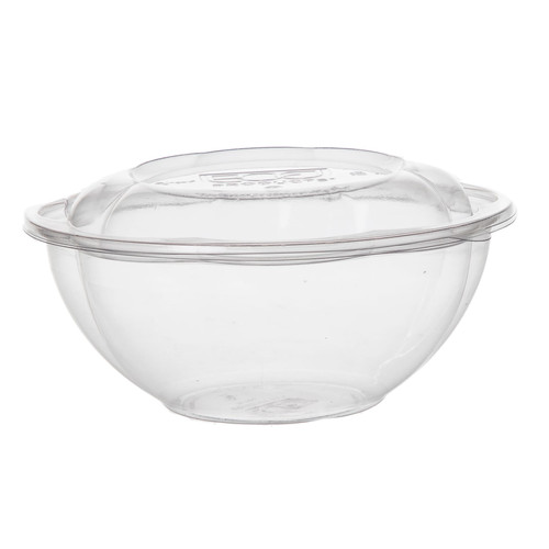 Salad Bowl & Lid Combo 24 OZ PLA Clear 150/Case