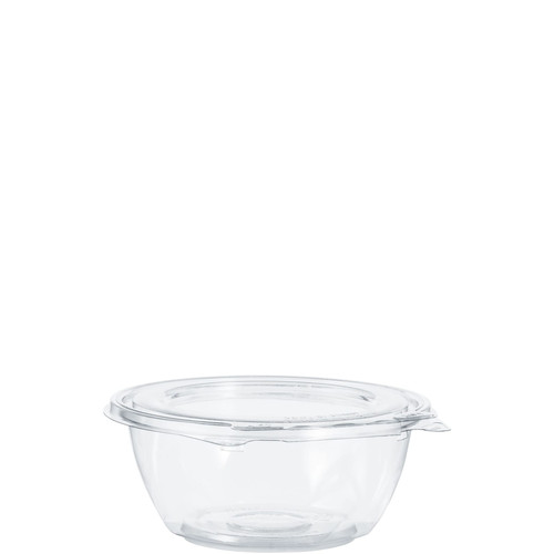 Dart® Safeseal™ Lid Flat 5.5X2.2X3.5 IN PET Clear For 12 OZ Cold Bowl Freezer Safe 60 Count/Bag 4 Bags/Case