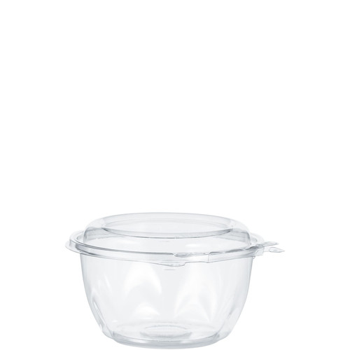 Dart® Safeseal™ Bowl & Lid Combo With Dome Lid 16 OZ PET Clear Round 60 Count/Pack 4 Packs/Case 240 Count/Case