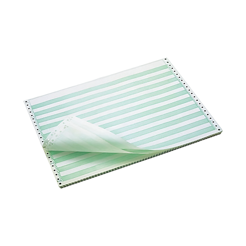 Computer Paper 14.875X8.5 IN Green White 2700 Sheets/Case 65 Cases/Pallet