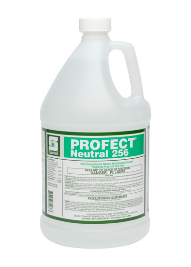 Profect® Neutral 256 Fragrance Free Disinfectant Cleaner 1 GAL Neutral Dye Free 4/Case