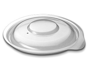 Cruiser Bowl® Lid Dome Small (SM) 1 Compartment PP Clear Round For Bowl Unhinged 500/Case