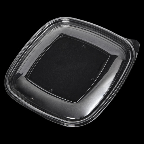 Victoria Bay Lid Flat PET Clear Square For 24-32-48 OZ Bowl 75 Count/Pack 4 Packs/Case 300 Count/Case