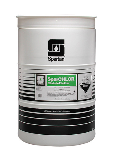 SparCHLOR® Food Service Sanitizer 55 GAL Alkaline Chlorinated 1/Drum