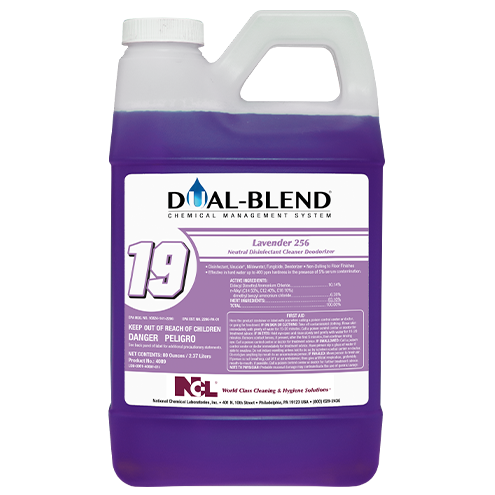 DUAL-BLEND® #19 Lavender Disinfectant 5X4X9 IN 80 FLOZ 4/Case