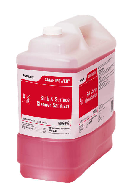 SmartPower Cleaner & Sanitizer 2.5 GAL Sink Multi Surface Concentrate 1/Each