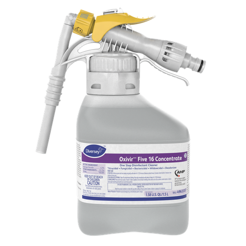 Oxivir® Five 16 One-Step Disinfectant 1.5 L Multi Surface Liquid RTD Accelerated Hydrogen Peroxide (AHP®) 2/Case