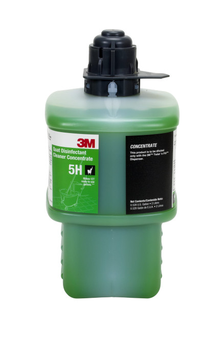 3M™ 5L Pleasant Scent One-Step Disinfectant 2 L Multi Surface Concentrate Quat No Rinse 1/Box