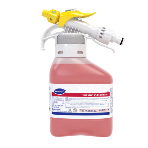 Final Step® Sanitizer 1.5 L Multi Surface Liquid RTD Quat Kosher 2/Case