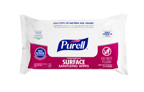 Purell® Flowpack Sanitizer 7.36X4.33X2.17 IN Wipe 72 Count/Pack 12 Packs/Case 864 Count/Case
