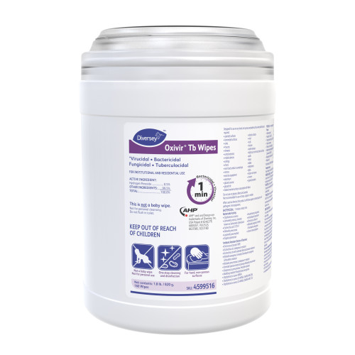 Oxivir® Tb Cherry Almond One-Step Disinfectant Wipe Accelerated Hydrogen Peroxide (AHP®)160 Count/Pack 12 Packs/Case